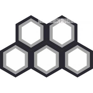 Hex Frame Brun